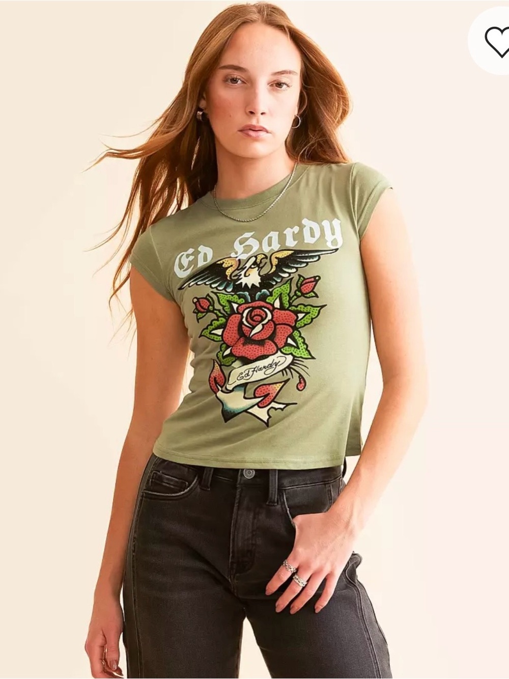 Ed Hardy Anchor Rose T-Shirt